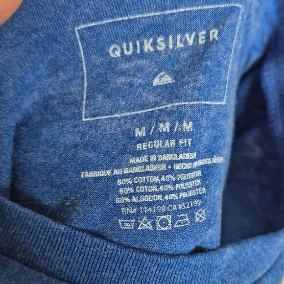 Quiksilver Men's Heathered Blue Tee - Picture 14 of 16